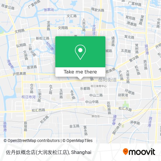 佐丹奴概念店(大润发松江店) map