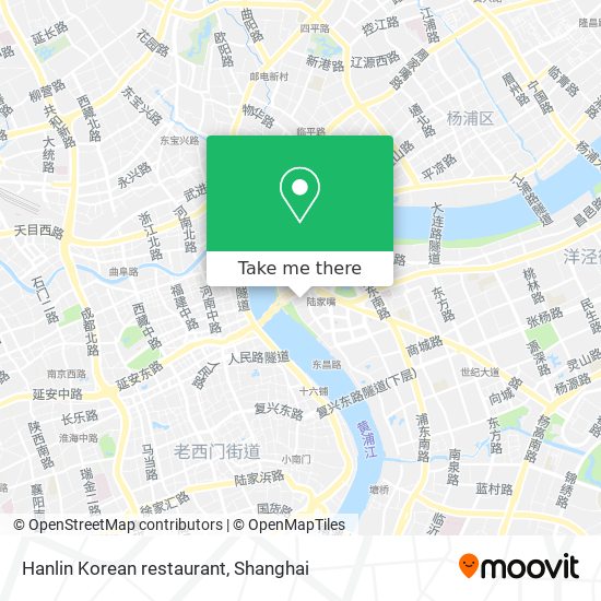 Hanlin Korean restaurant map