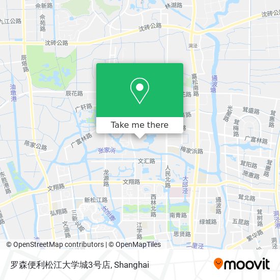罗森便利松江大学城3号店 map