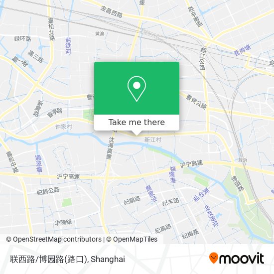 联西路/博园路(路口) map