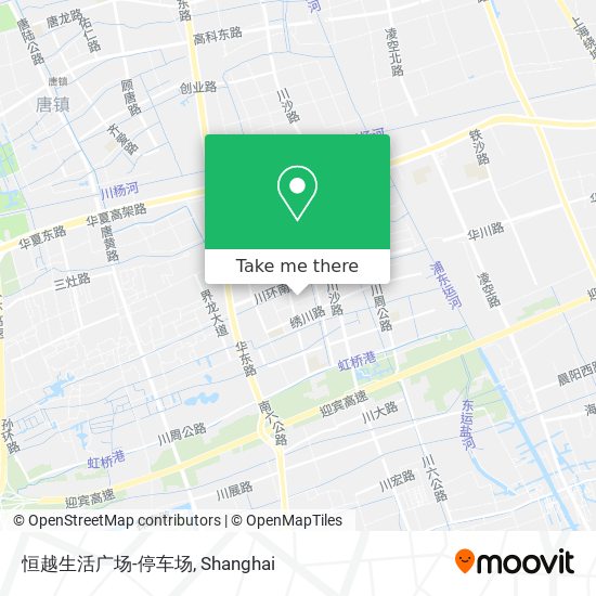 恒越生活广场-停车场 map