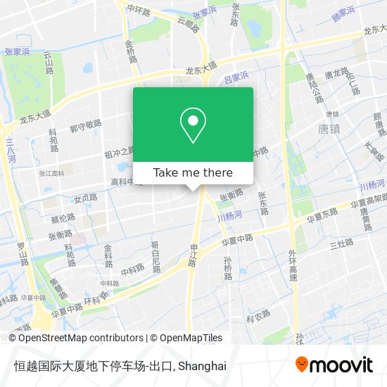 恒越国际大厦地下停车场-出口 map
