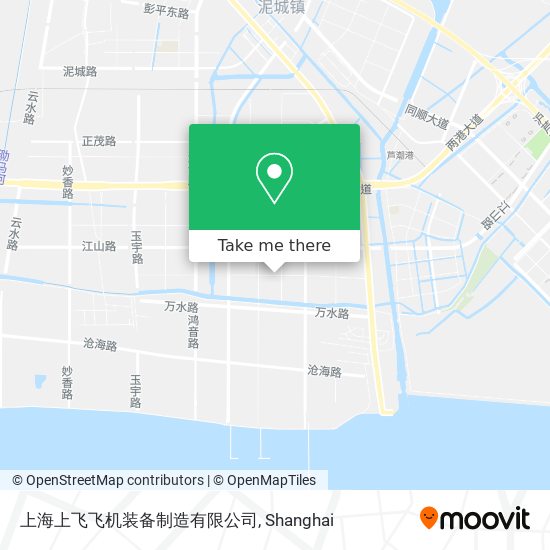 上海上飞飞机装备制造有限公司 map
