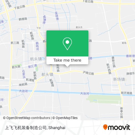 上飞飞机装备制造公司 map