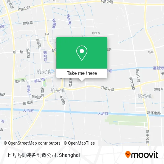 上飞飞机装备制造公司 map