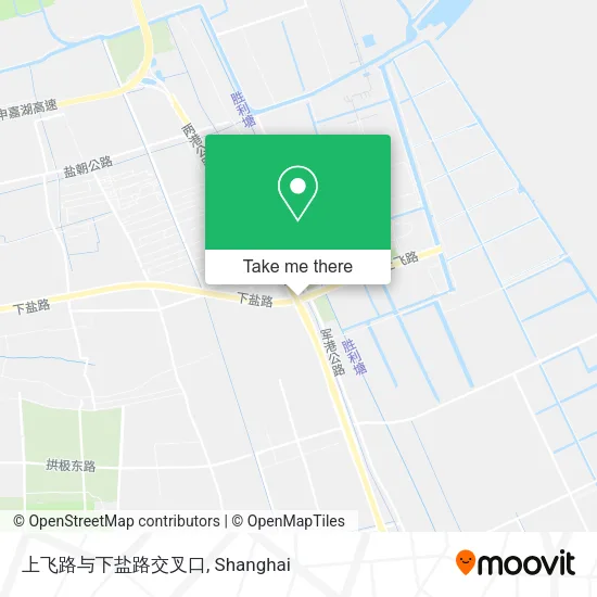 上飞路与下盐路交叉口 map