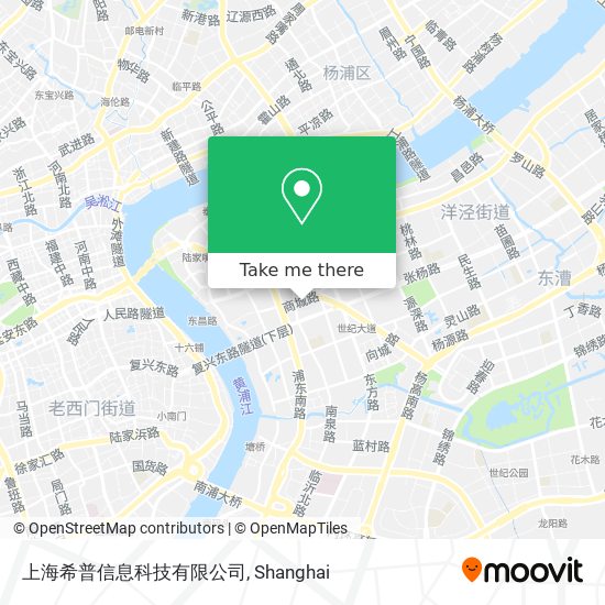 上海希普信息科技有限公司 map