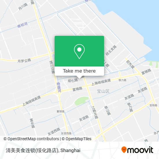 清美美食连锁(绥化路店) map