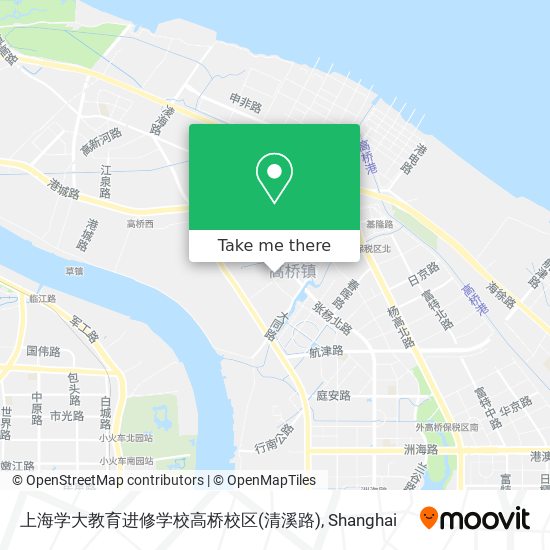 上海学大教育进修学校高桥校区(清溪路) map