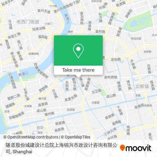 隧道股份城建设计总院上海锦兴市政设计咨询有限公司 map