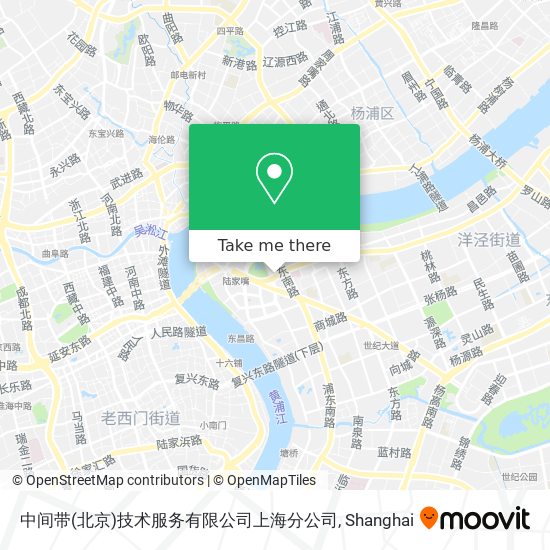中间带(北京)技术服务有限公司上海分公司 map