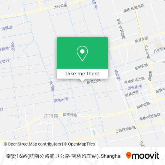 奉贤16路(航南公路浦卫公路-南桥汽车站) map