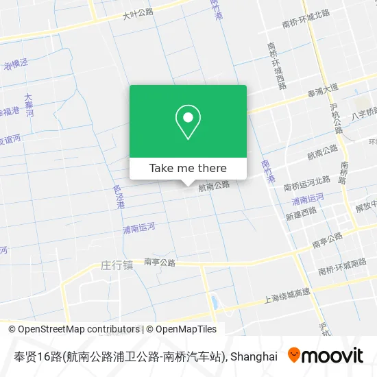 奉贤16路(航南公路浦卫公路-南桥汽车站) map