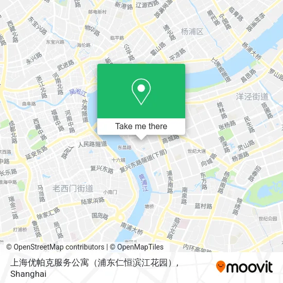 上海优帕克服务公寓（浦东仁恒滨江花园） map