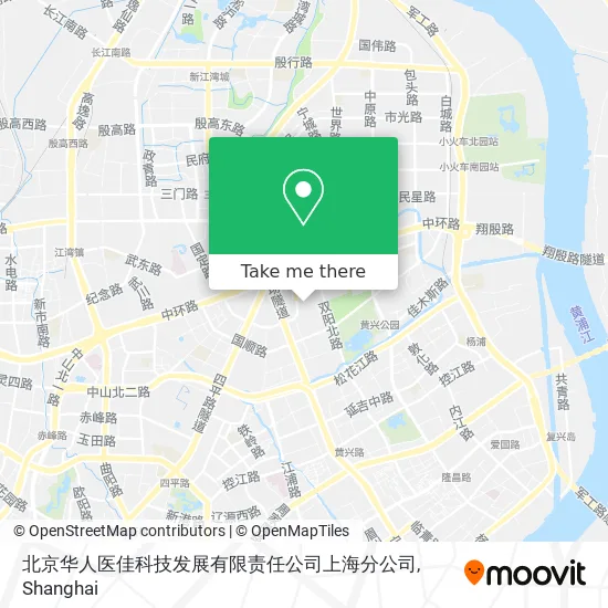 北京华人医佳科技发展有限责任公司上海分公司 map