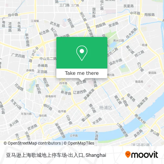 亚马逊上海歌城地上停车场-出入口 map