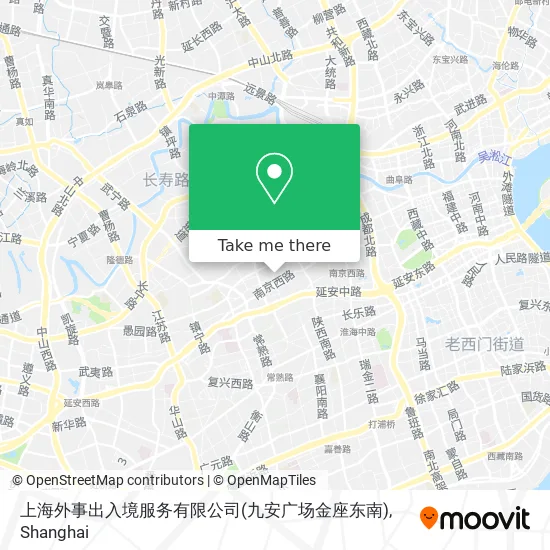 上海外事出入境服务有限公司(九安广场金座东南) map
