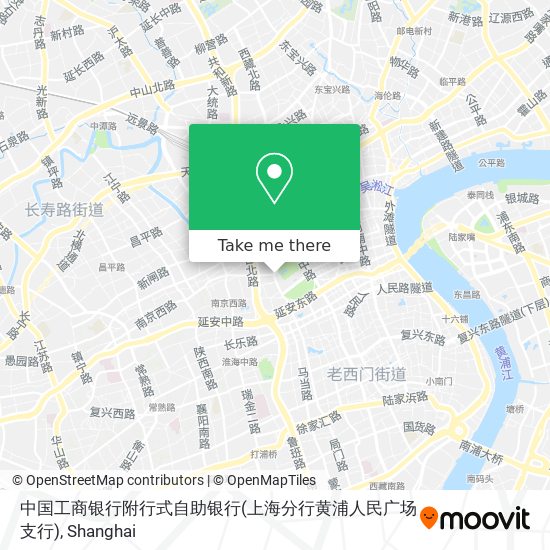 中国工商银行附行式自助银行(上海分行黄浦人民广场支行) map
