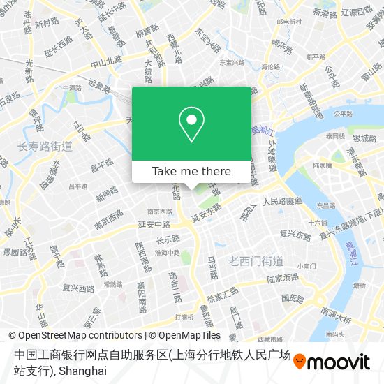 中国工商银行网点自助服务区(上海分行地铁人民广场站支行) map