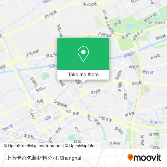 上海卡都包装材料公司 map