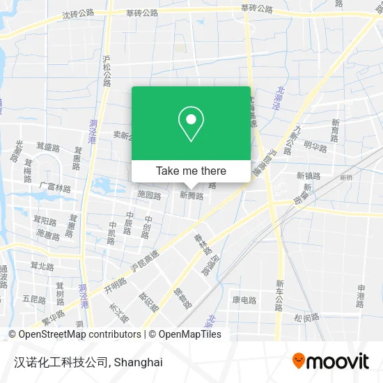汉诺化工科技公司 map