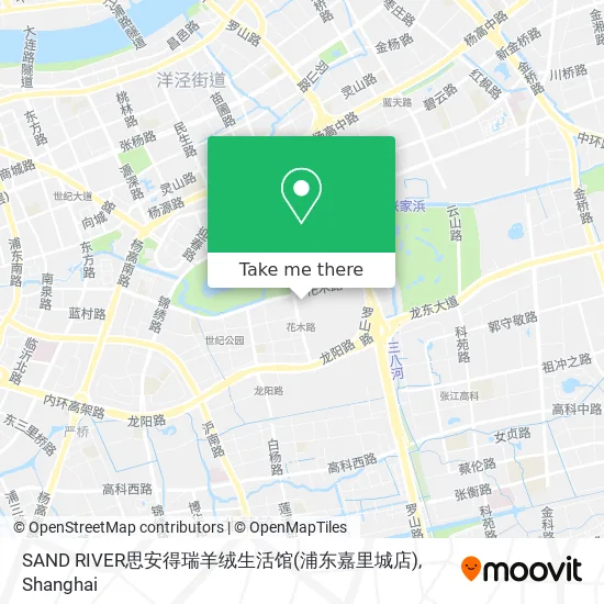 SAND RIVER思安得瑞羊绒生活馆(浦东嘉里城店) map