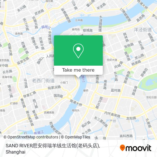 SAND RIVER思安得瑞羊绒生活馆(老码头店) map