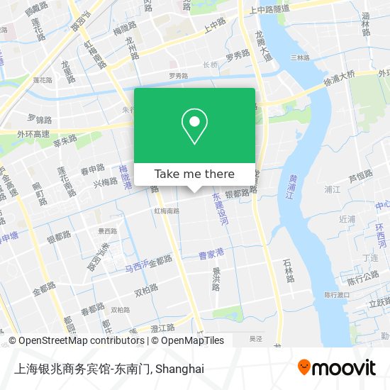 上海银兆商务宾馆-东南门 map