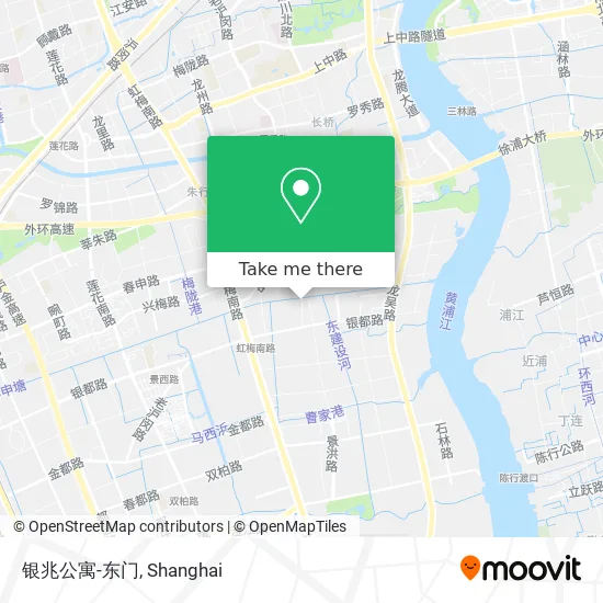 银兆公寓-东门 map