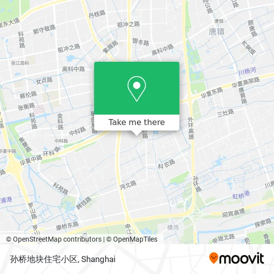 孙桥地块住宅小区 map