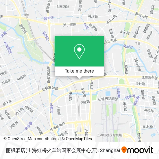 丽枫酒店(上海虹桥火车站国家会展中心店) map