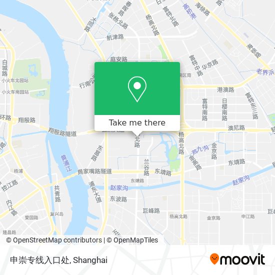 申崇专线入口处 map