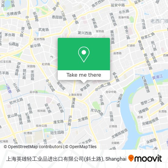 上海英雄轻工业品进出口有限公司(斜土路) map