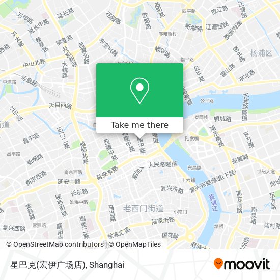 星巴克(宏伊广场店) map