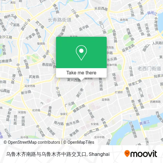 乌鲁木齐南路与乌鲁木齐中路交叉口 map