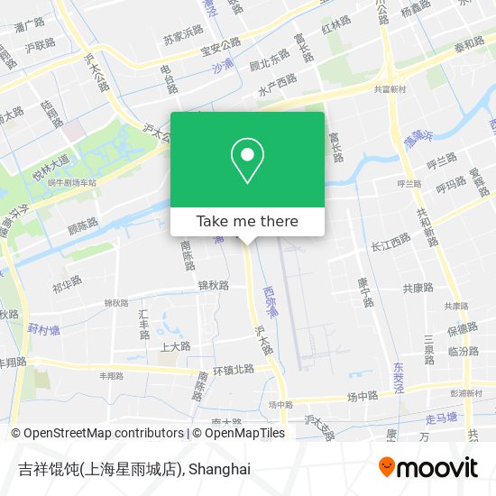 吉祥馄饨(上海星雨城店) map