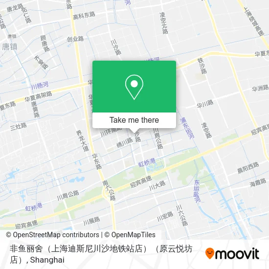 非鱼丽舍（上海迪斯尼川沙地铁站店）（原云悦坊店） map