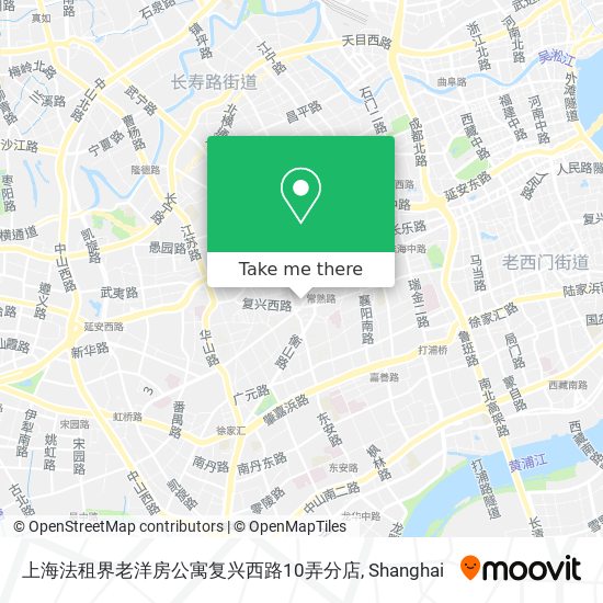 上海法租界老洋房公寓复兴西路10弄分店 map