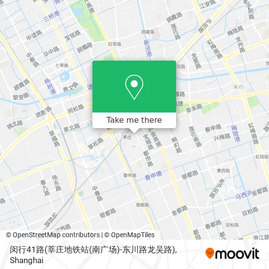 闵行41路(莘庄地铁站(南广场)-东川路龙吴路) map