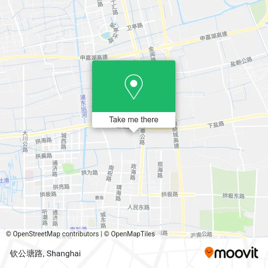 钦公塘路 map