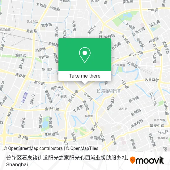 普陀区石泉路街道阳光之家阳光心园就业援助服务社 map