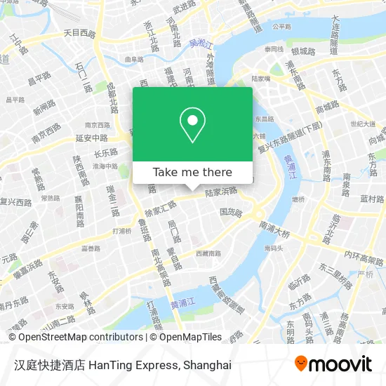 汉庭快捷酒店 HanTing Express map