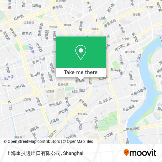 上海重技进出口有限公司 map