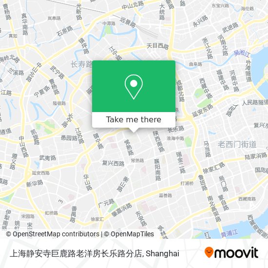 上海静安寺巨鹿路老洋房长乐路分店 map