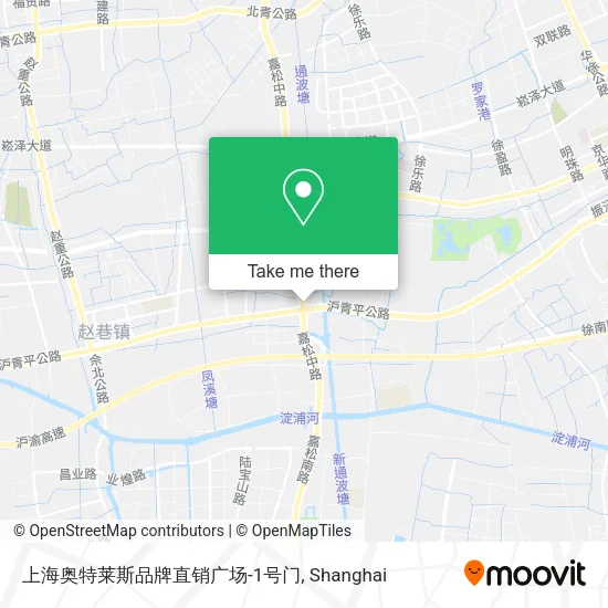 上海奥特莱斯品牌直销广场-1号门 map