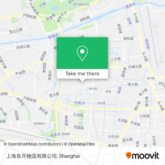 上海东月物流有限公司 map