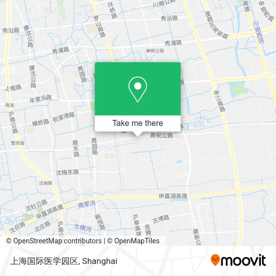 上海国际医学园区 map