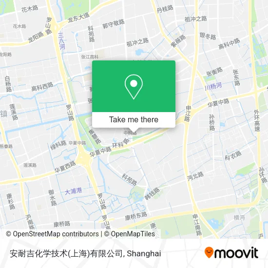安耐吉化学技术(上海)有限公司 map
