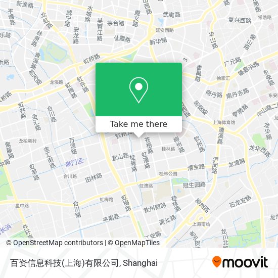 百资信息科技(上海)有限公司 map