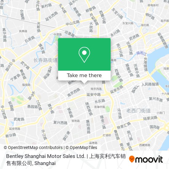 Bentley Shanghai Motor Sales Ltd. | 上海宾利汽车销售有限公司 map